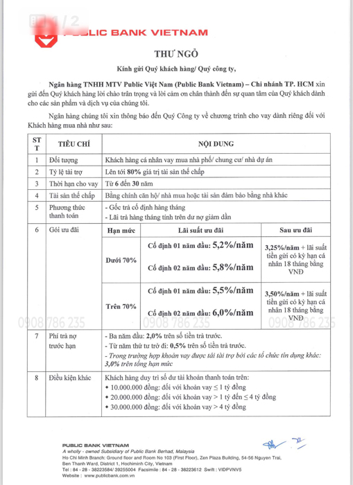 Ngan hang public bank ho tro vay von khi mua can ho eaton park