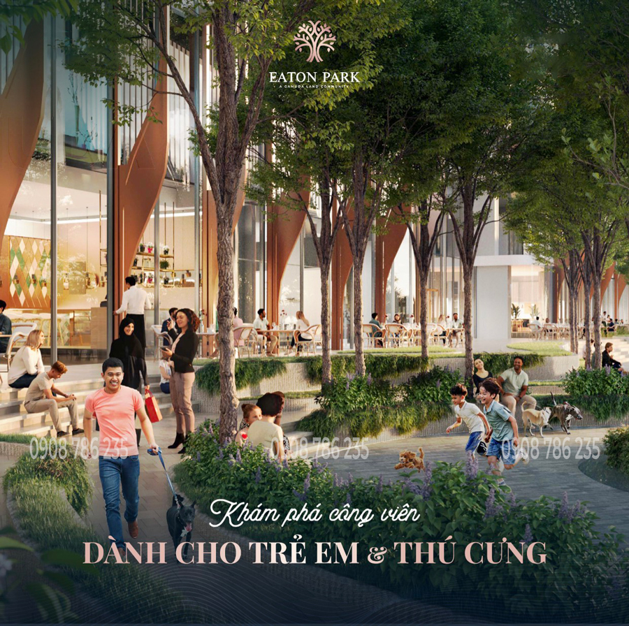 Phoi canh tien ich khu vui choi tre em du an eaton park