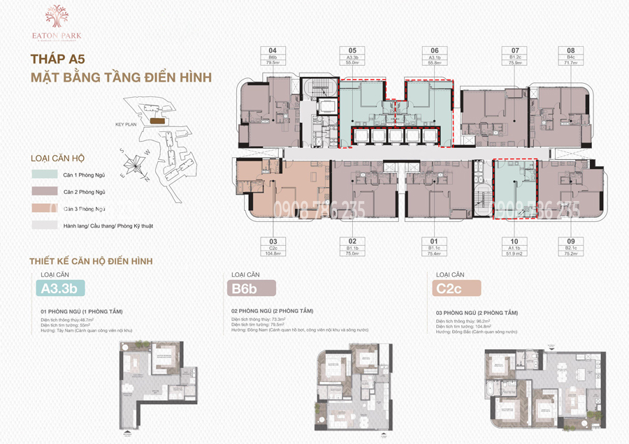 Vi tri can 1 phong ngu du an eaton park