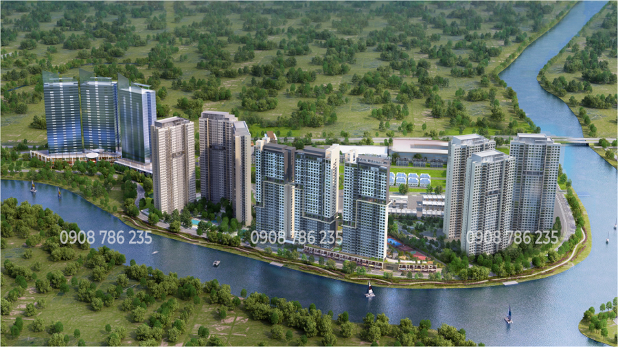 Phoi canh khu do thi palm city quan 2