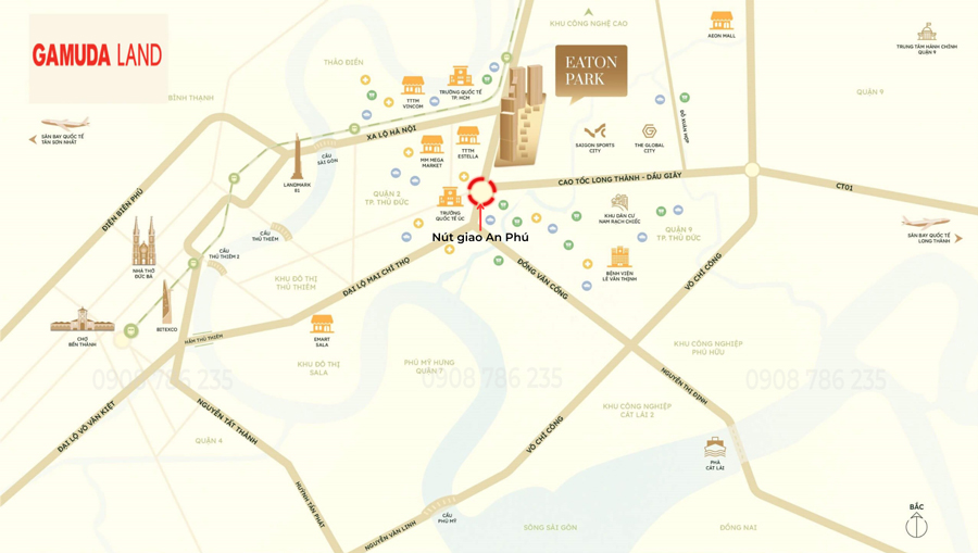 vi tri du an eaton park duoc huong loi truc tiep tu nut giao an phu